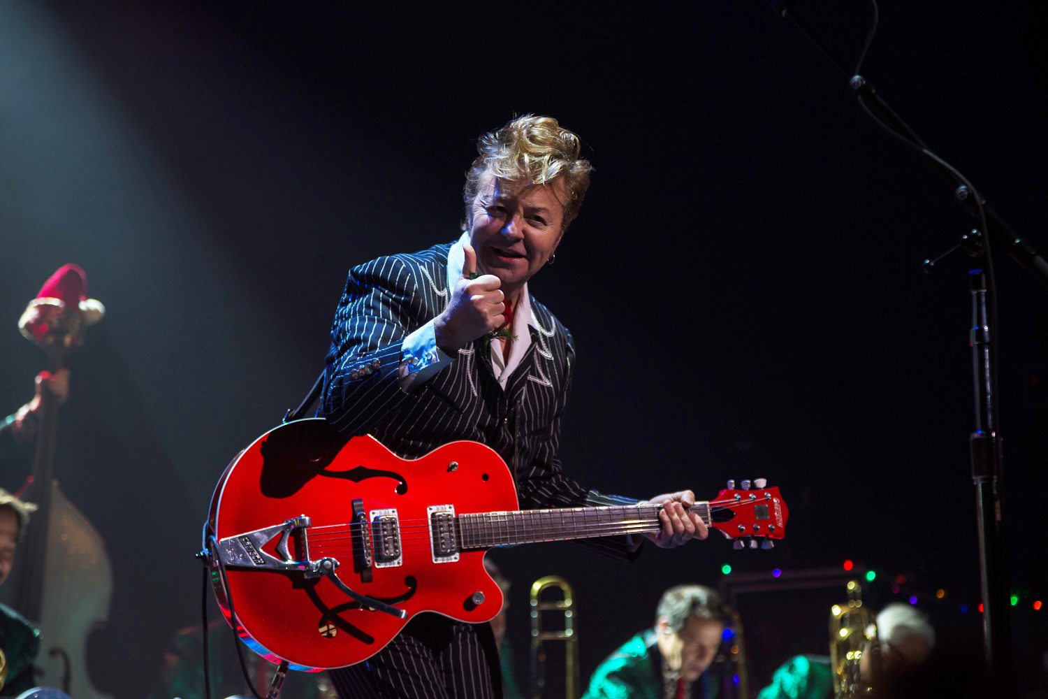 Brian Setzer celebrates Christmas Eve at the Warfield in San Francisco